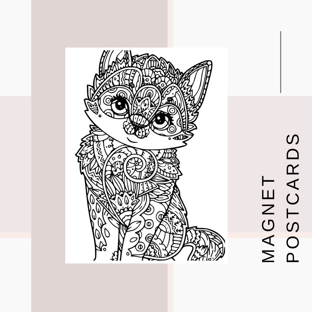 Magnet Postcards Zentangle